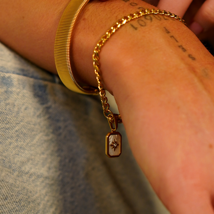 Cuban Clasp Chain Bracelet waterproof jewellery.