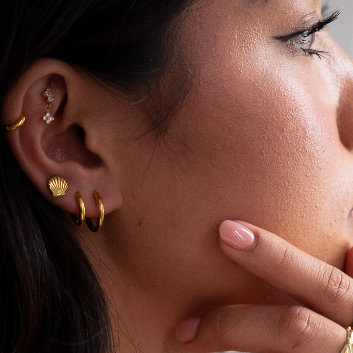 Everyday Classic Hoop Earring - 16mm - Gold & Silver