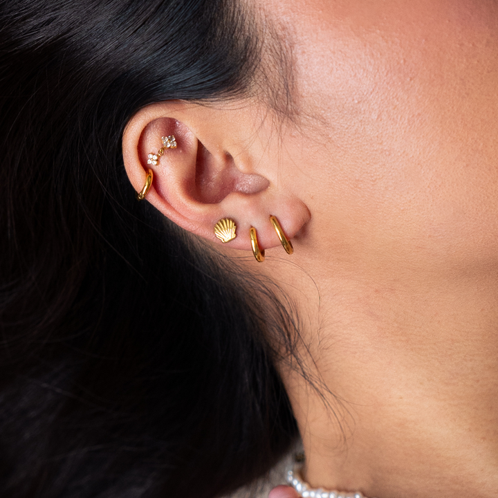 Everyday Classic Hoop Earring - 16mm - Gold & Silver