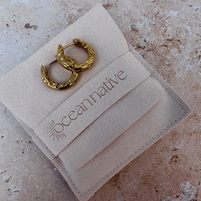 Riptide Hoop Earrings - Chunky waterproof jewellery.