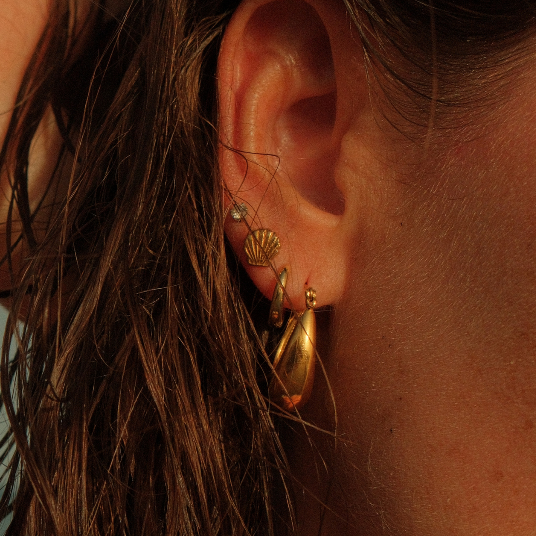 Meet Me At The Beach Stud Earrings waterproof jewellery.