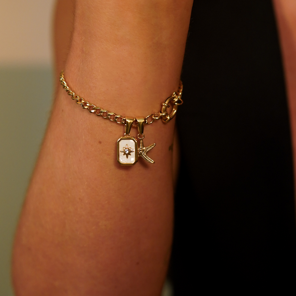 Cuban Clasp Chain Bracelet waterproof jewellery.