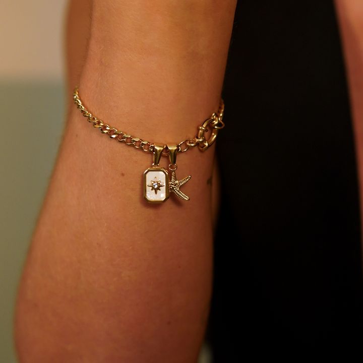 Cuban Clasp Chain Bracelet waterproof jewellery.