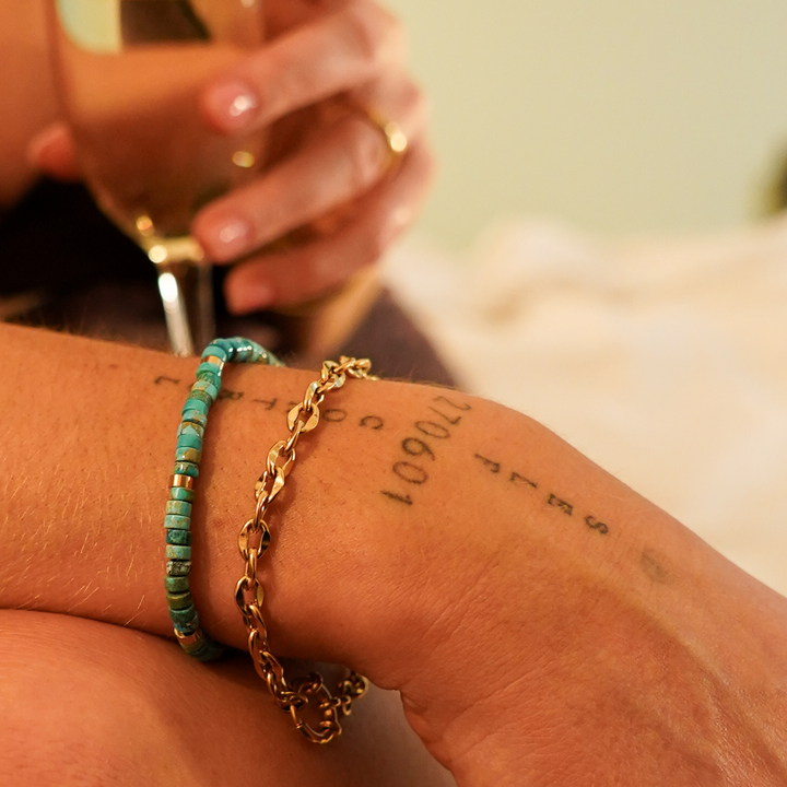 Chunky Clasp Chain Bracelet waterproof jewellery.