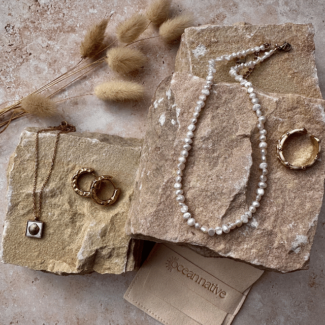 Coastal Freshwater Pearl Necklace waterproof jewellery.