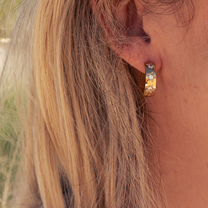 Nova Hoop Earrings - Gold & Silver