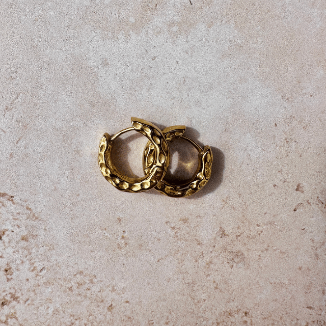 Riptide Hoop Earrings - Chunky waterproof jewellery.