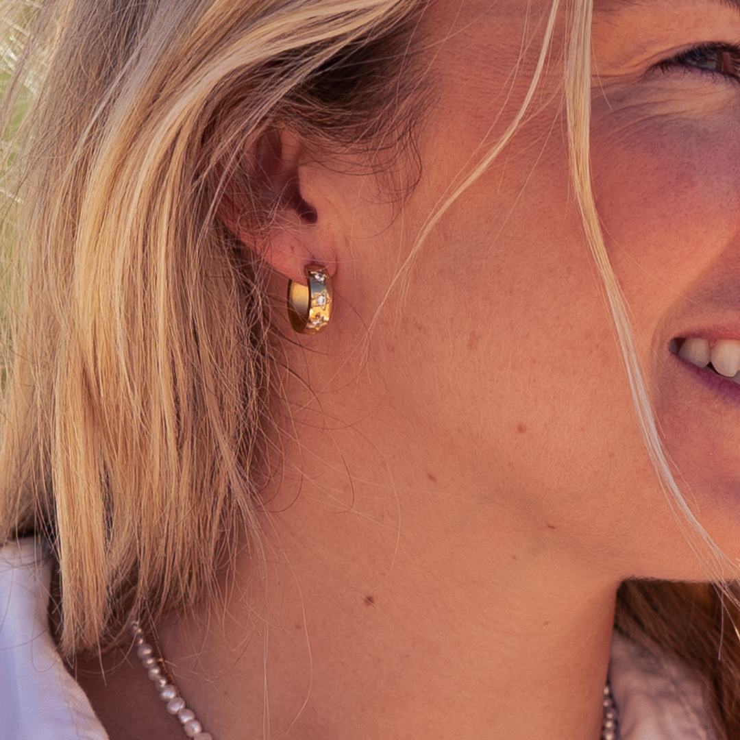 Nova Hoop Earrings - Gold & Silver