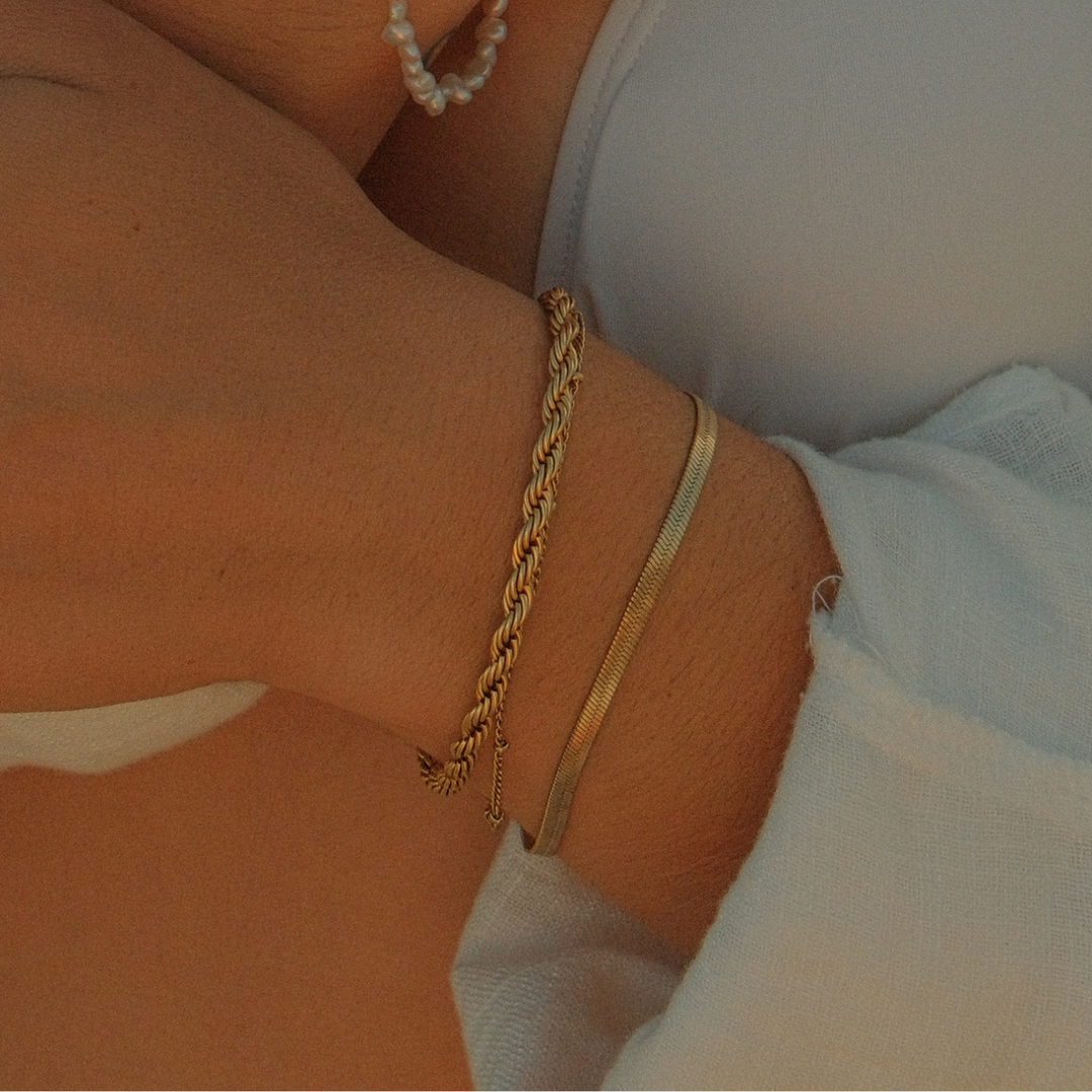 Twisted Rope Bracelet waterproof jewellery.