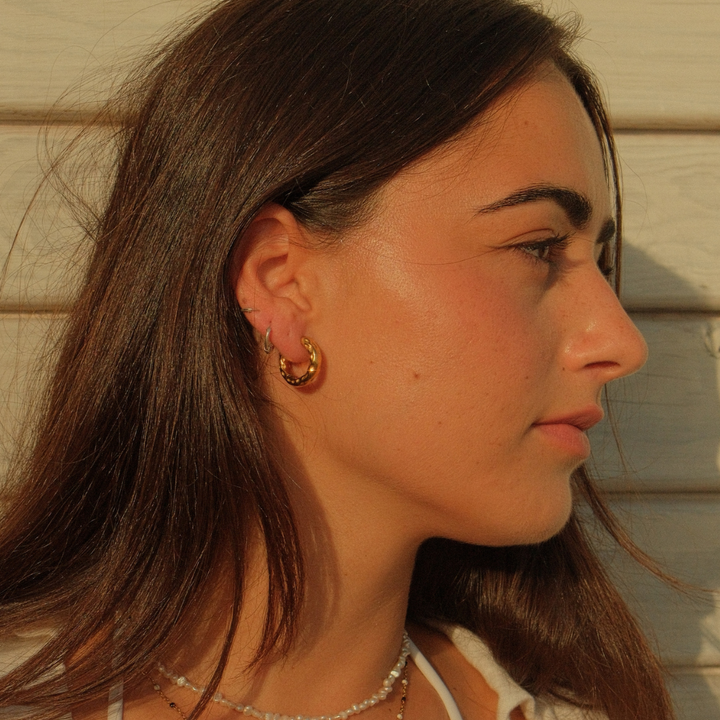 Riptide Hoop Earrings - Chunky waterproof jewellery.
