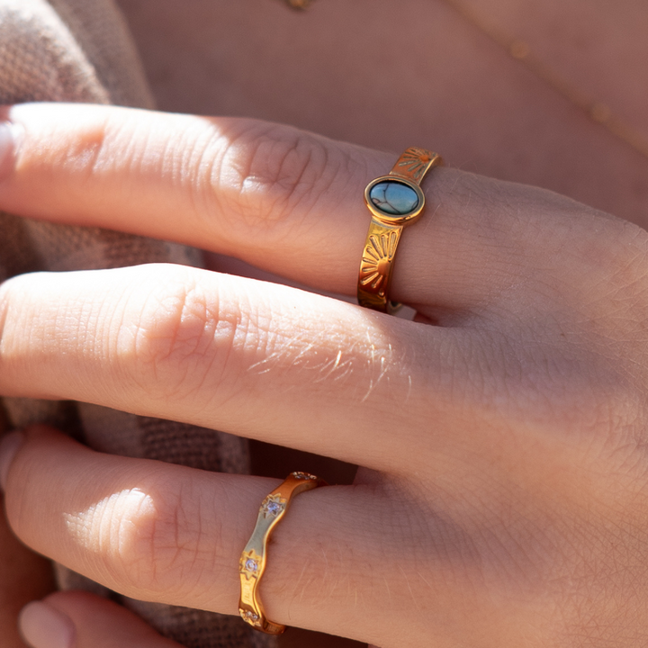 The Ocean Muse Ring - Gold & Silver