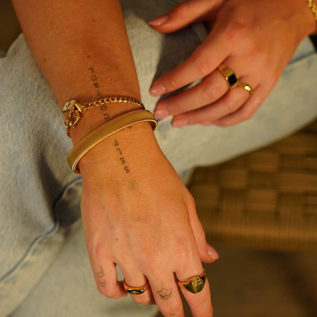 The Alma Bangle waterproof jewellery.