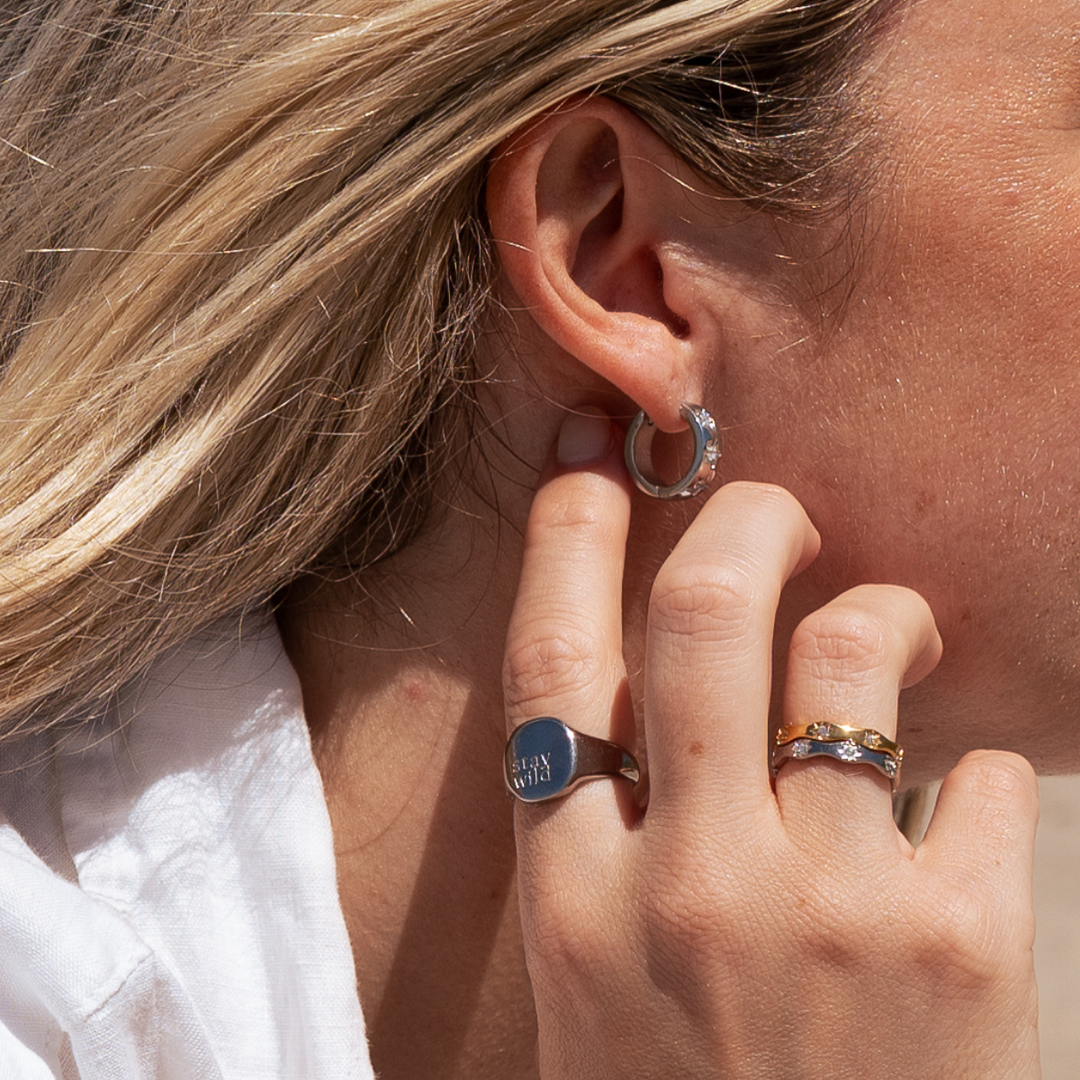 Nova Hoop Earrings - Gold & Silver