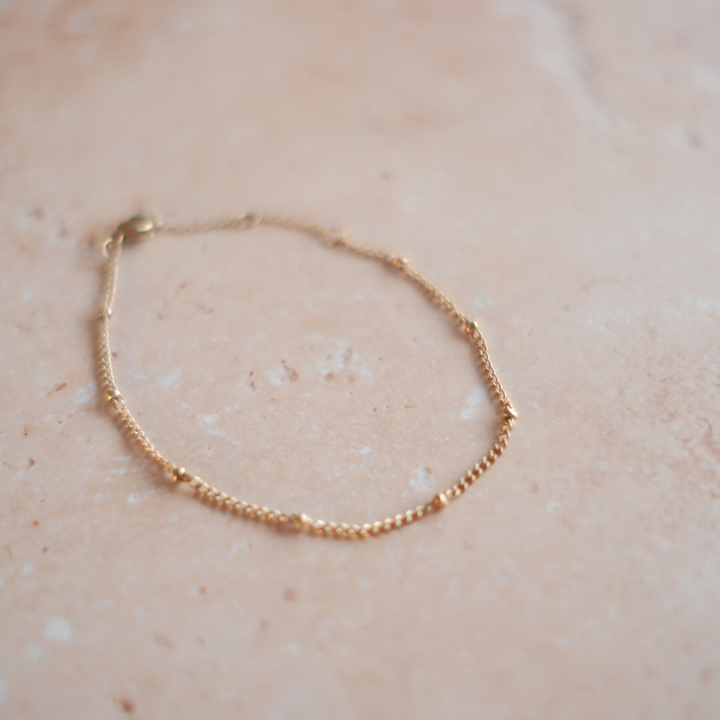 Beaded Chain Bracelet waterproof jewellery.