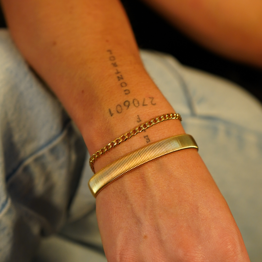 The Alma Bangle waterproof jewellery.