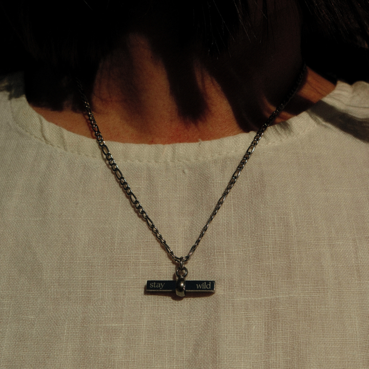 Stay Wild Signature T-Bar Necklace - Gold & Silver