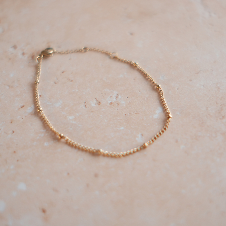 Beaded Chain Bracelet waterproof jewellery.