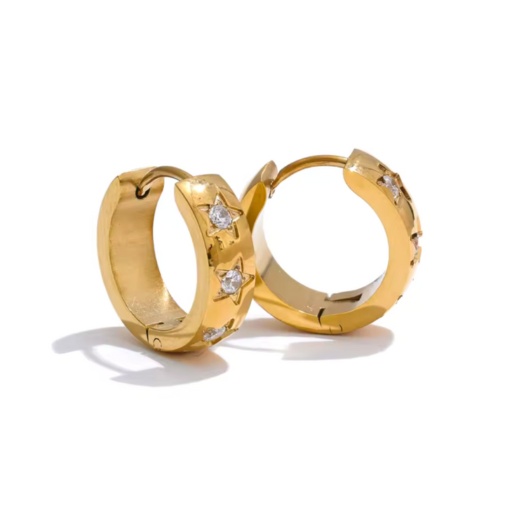 Nova Hoop Earrings - Gold & Silver