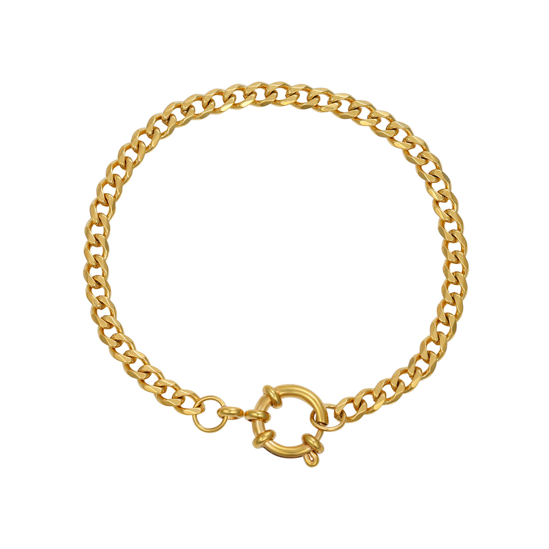 Cuban Clasp Chain Bracelet waterproof jewellery.