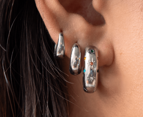 Silver Earrings - Ocean Native