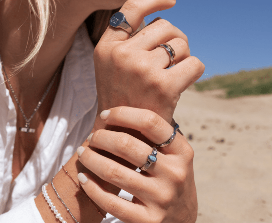 Silver Rings - Ocean Native