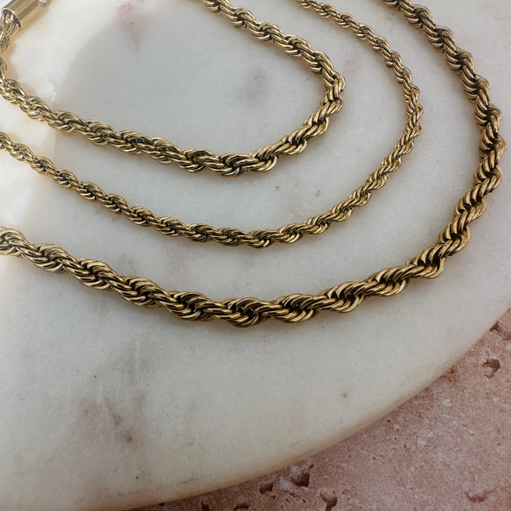 Twisted Rope Necklace - Chunky