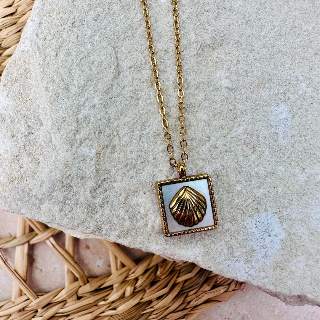 Meet Me At The Beach Pendant Necklace