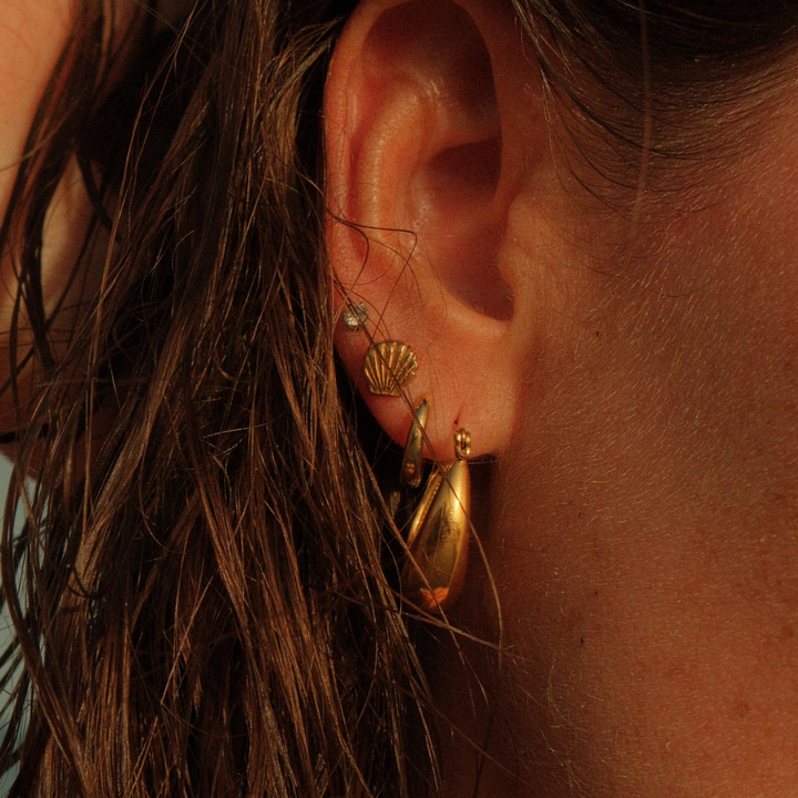 Dome Hoop Earrings