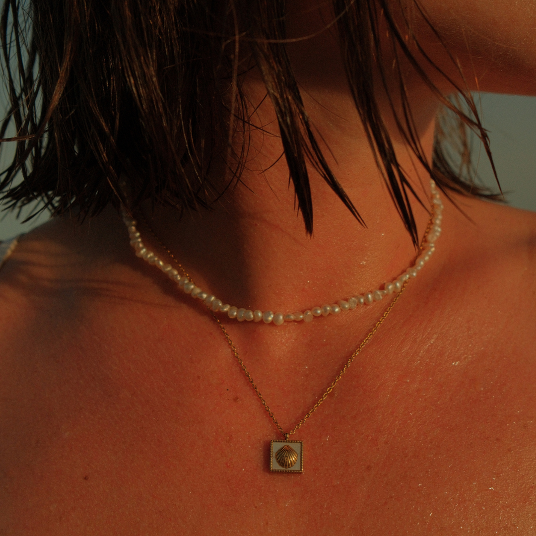 Meet Me At The Beach Pendant Necklace