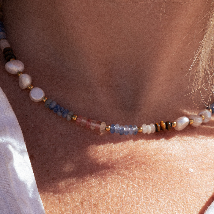 Hidden Cove Natural Stone Beaded Necklace