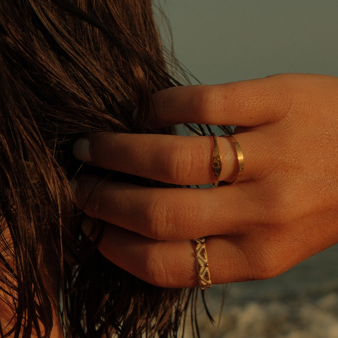 Sunset Lover Stacking Ring Set