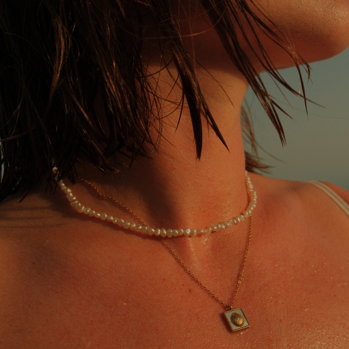 Meet Me At The Beach Pendant Necklace