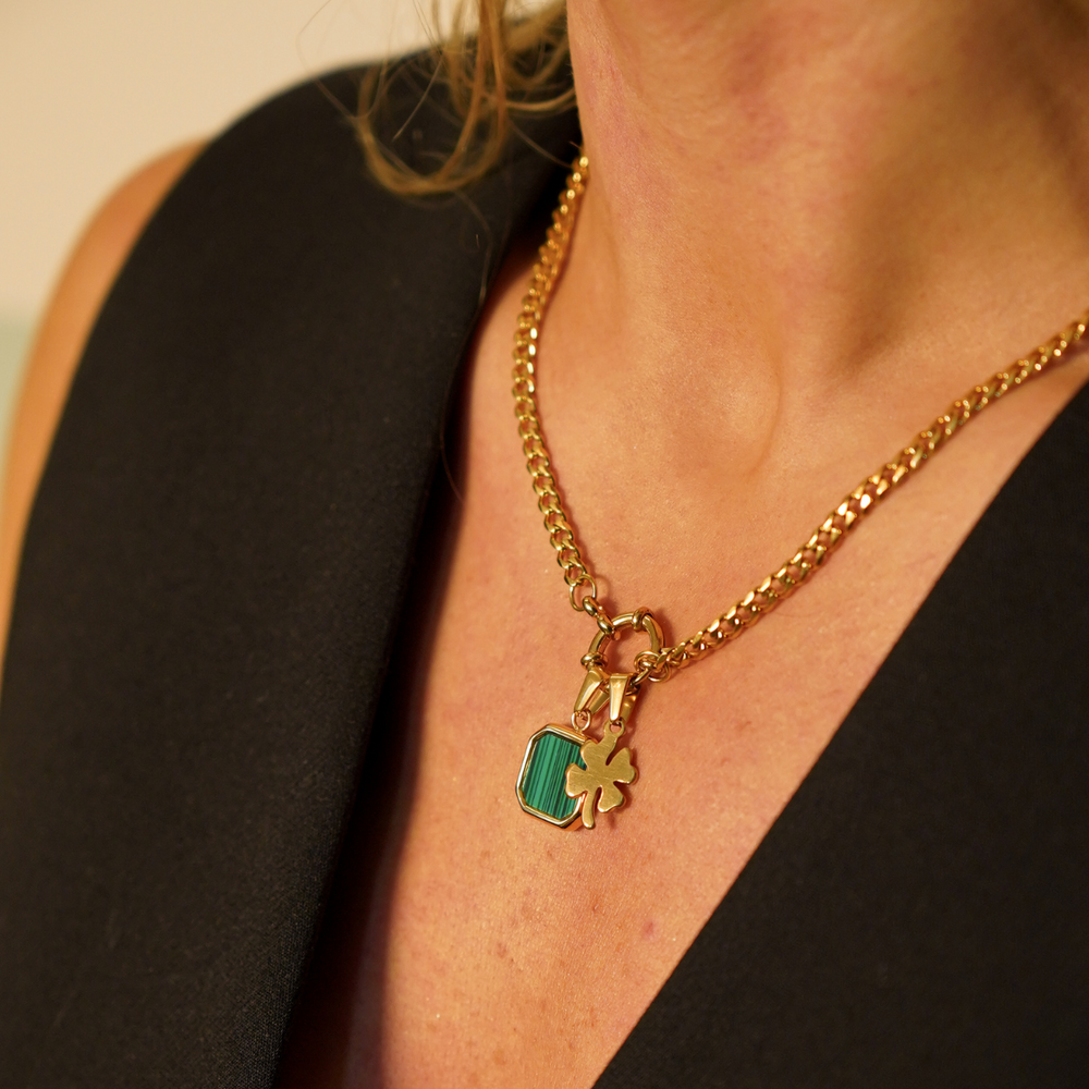 Lucky Clover Pendant Charm waterproof jewellery.