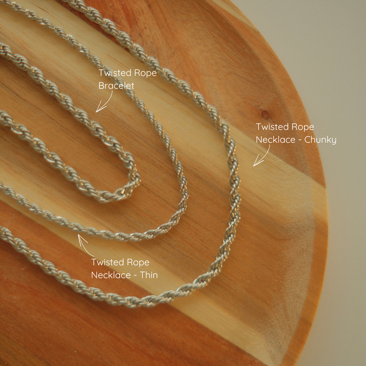 Twisted Rope Necklace - Chunky