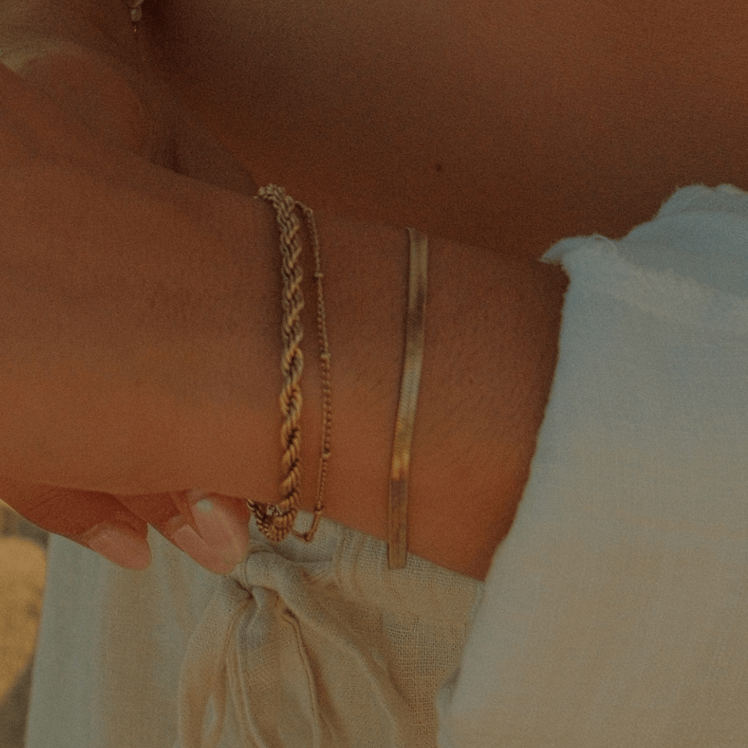 Beaded Chain Bracelet - Ocean Native