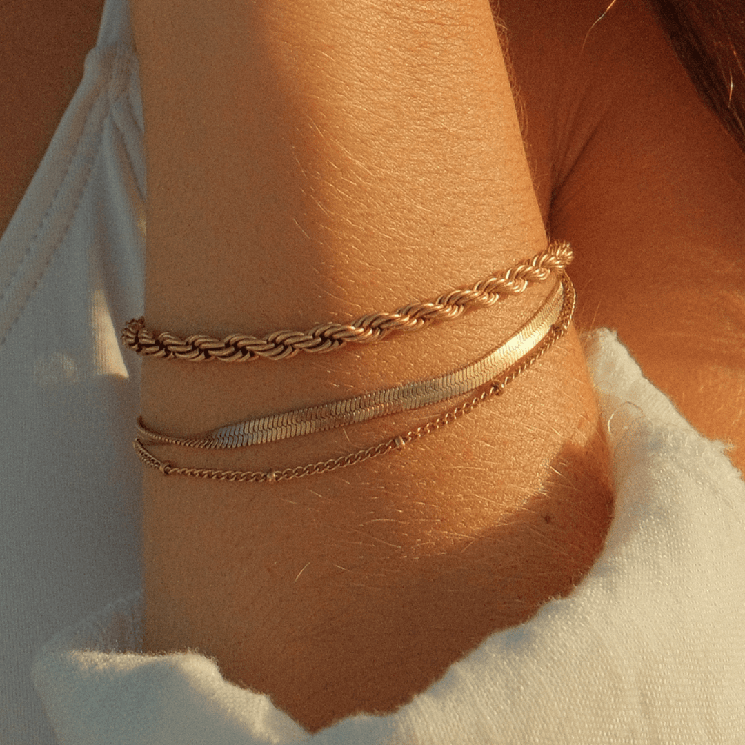 Beaded Chain Bracelet - Ocean Native