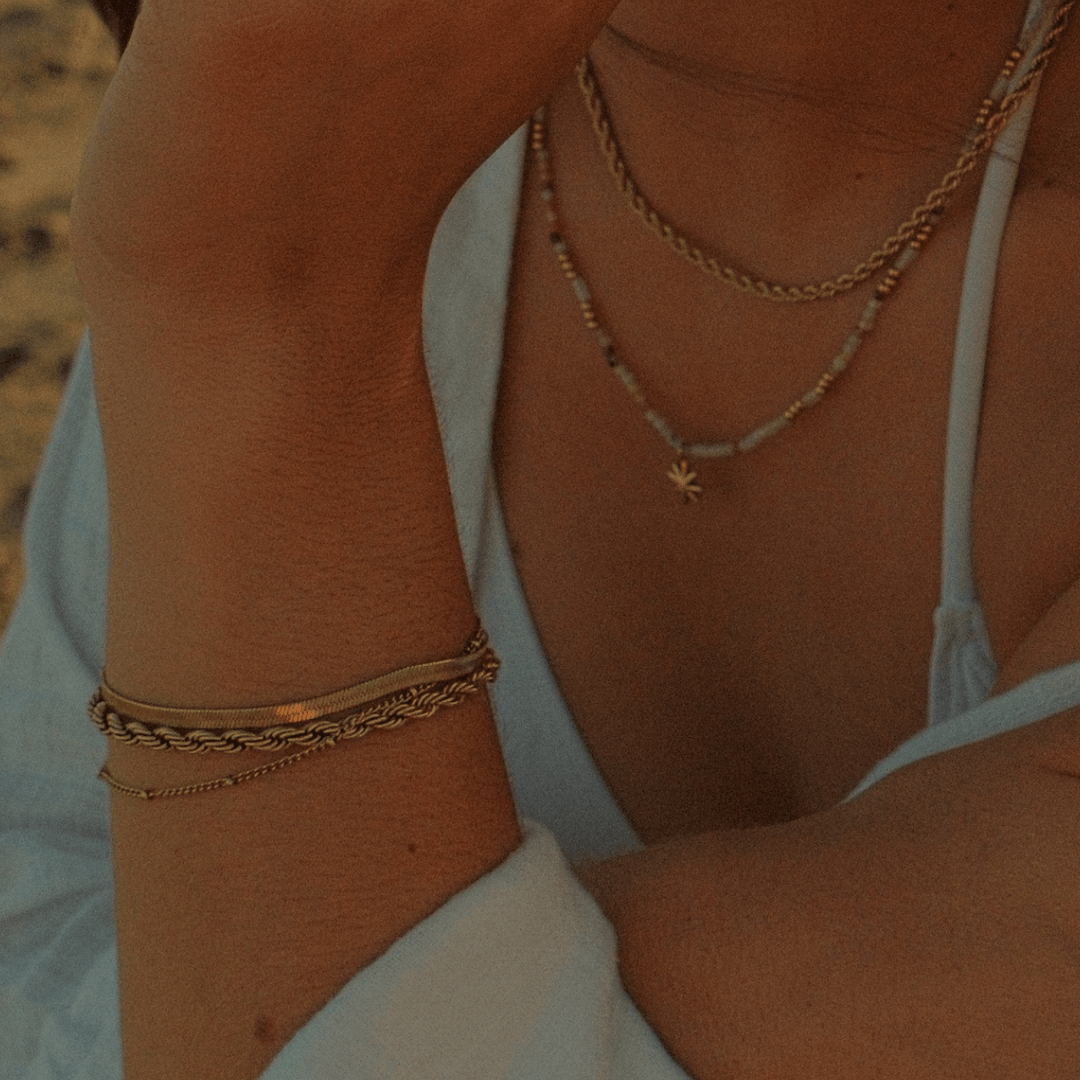 Beaded Chain Bracelet - Ocean Native