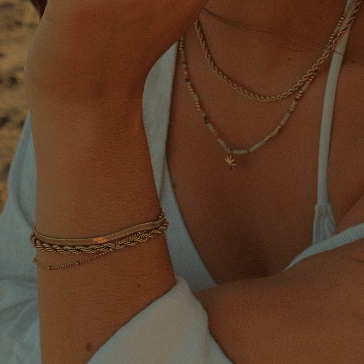 Beaded Chain Bracelet - Ocean Native