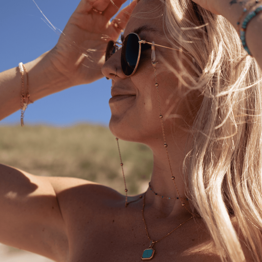 Beaded Sunglasses Chain - Ocean Native