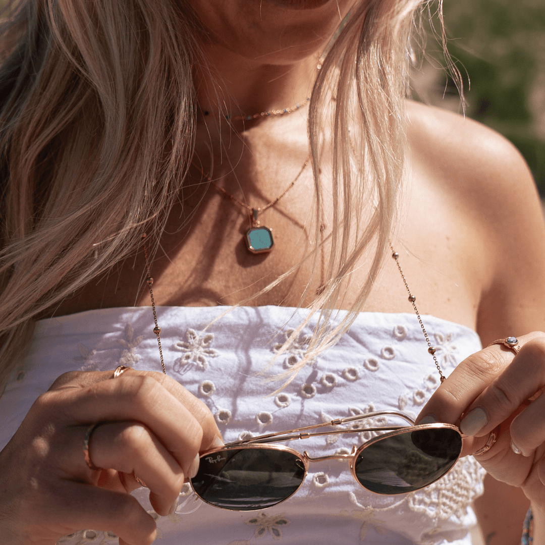 Beaded Sunglasses Chain - Ocean Native