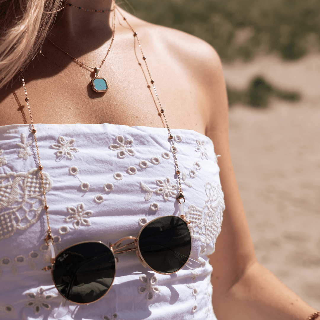 Beaded Sunglasses Chain - Ocean Native