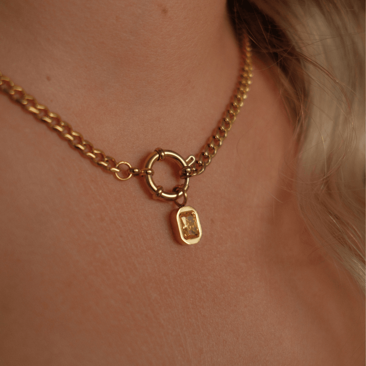 Birthstone Pendant Charm - Ocean Native