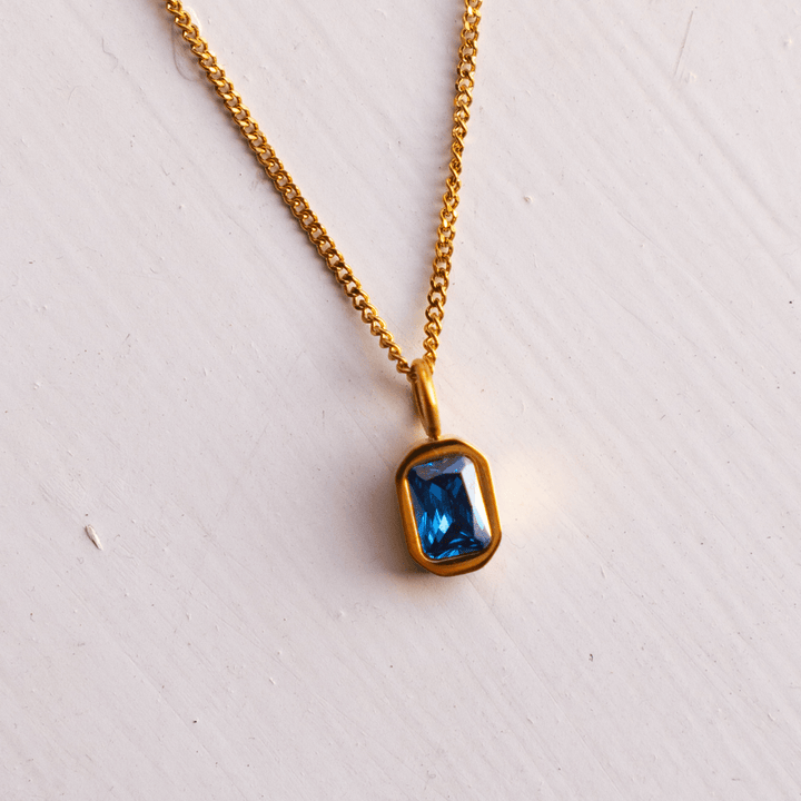 Birthstone Pendant Charm - Ocean Native