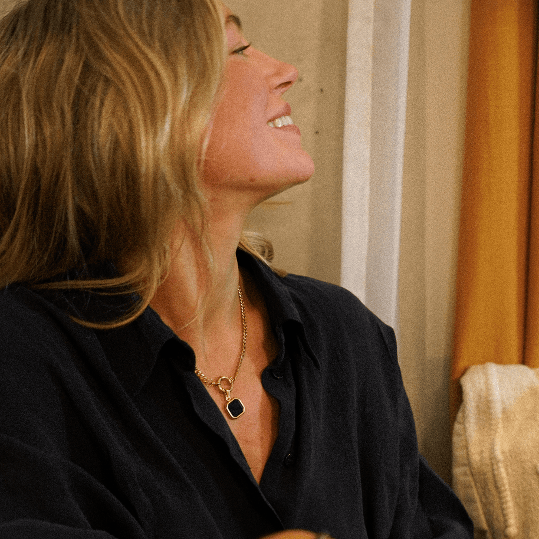 Black Square Pendant Charm - Ocean Native