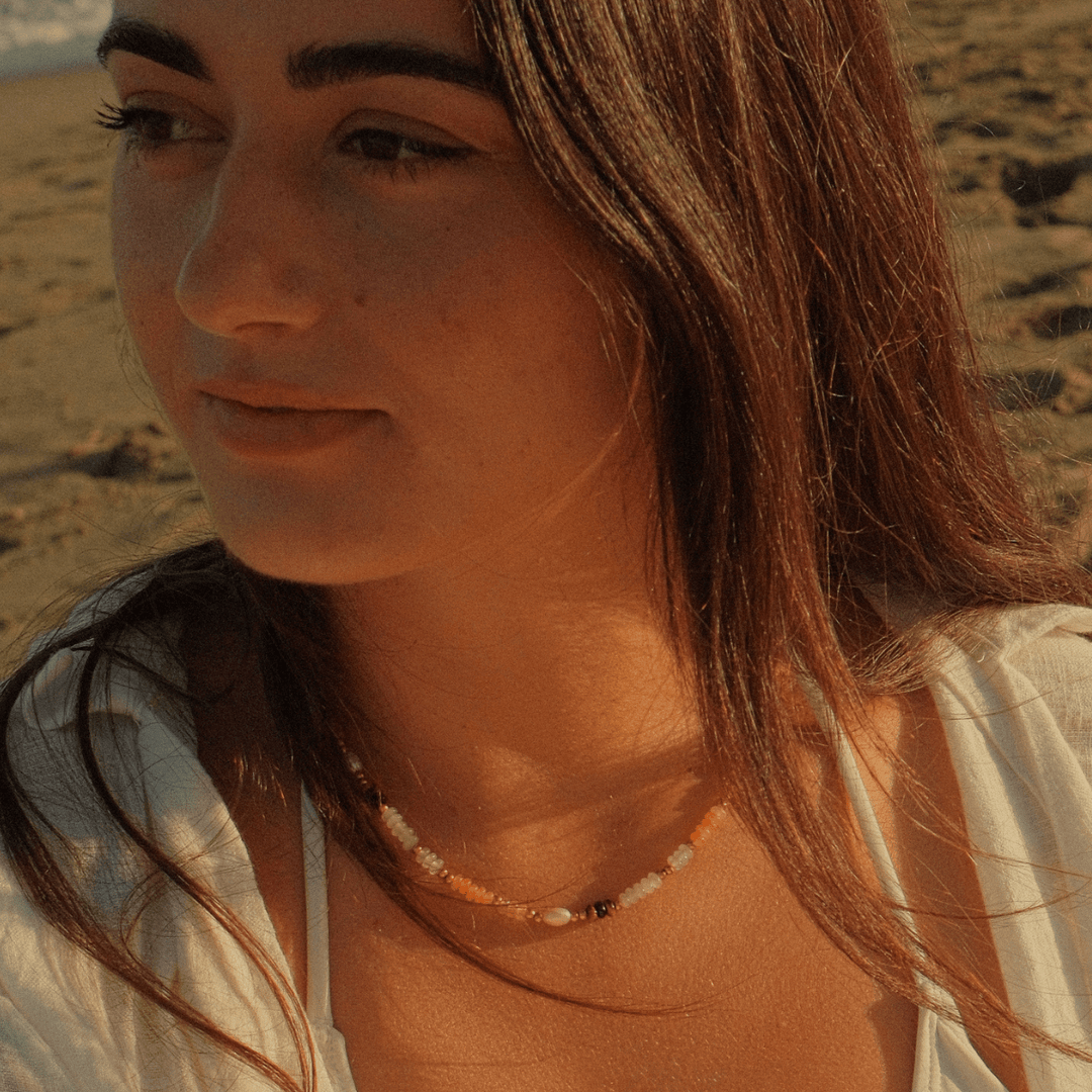 Calypso Natural Stone Beaded Necklace - Ocean Native