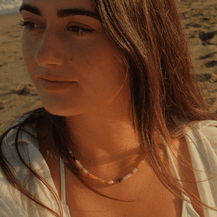 Calypso Natural Stone Beaded Necklace - Ocean Native