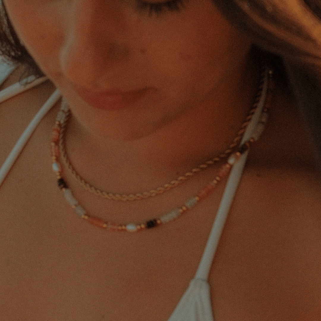 Calypso Natural Stone Beaded Necklace - Ocean Native