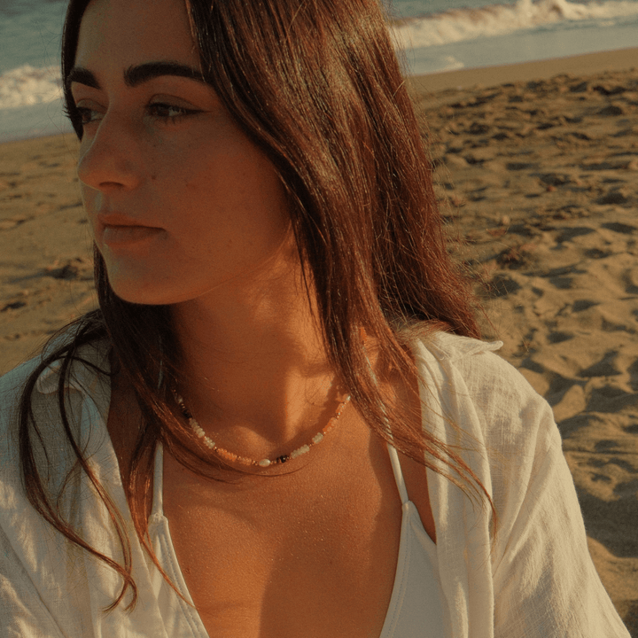 Calypso Natural Stone Beaded Necklace - Ocean Native