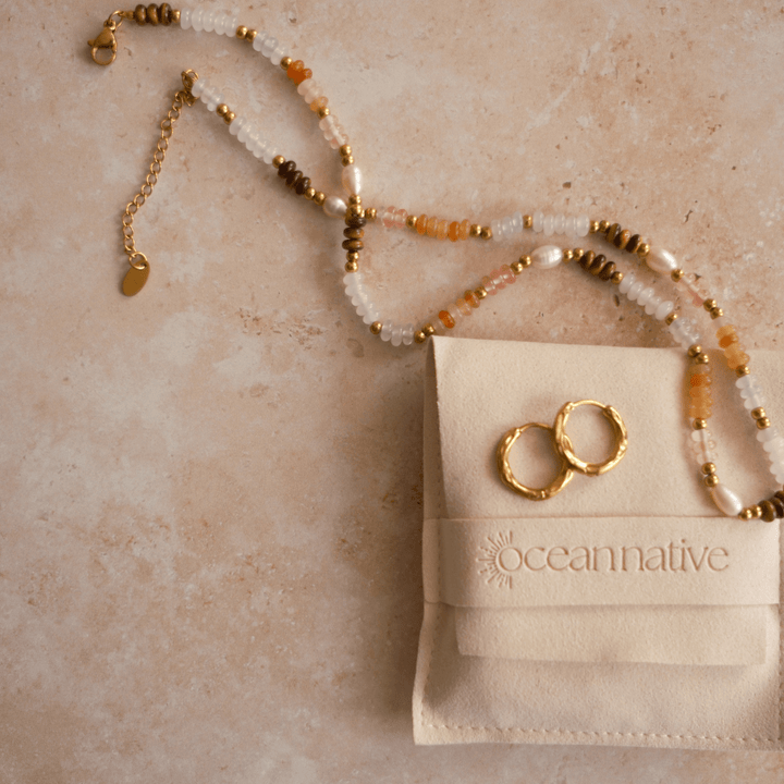 Calypso Natural Stone Beaded Necklace - Ocean Native