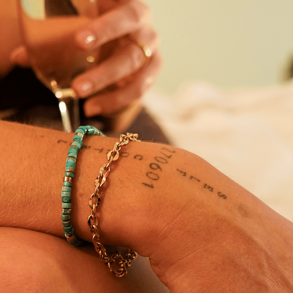 Chunky Clasp Chain Bracelet - Ocean Native